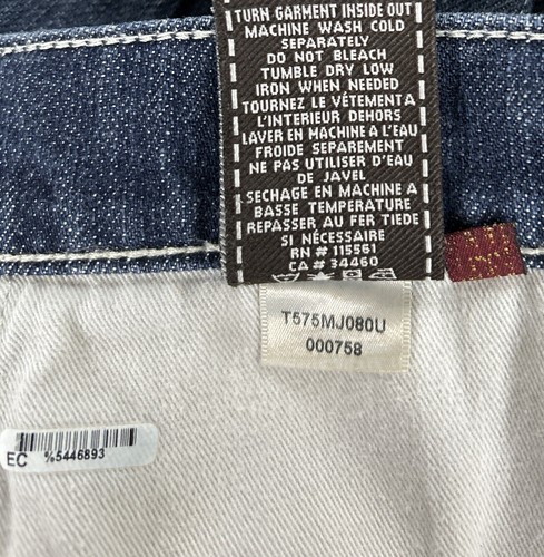 7 For All Mankind Slouchy Jeans Men’s Size 38 Medium Blue Button Fly 38X32 - Picture 10 of 10