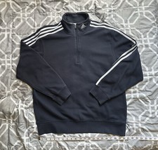 Adidas Track Jacket Quarter Zip Navy Blue Medium