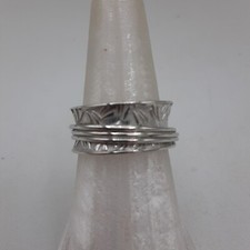 Sterling Silver Spinner, Fidget Ring 5.85 Grams Size 7 GIFT