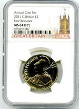 2021 GREAT BRITAIN 2PD BRITANNIA NGC MS64 DPL DEEP PROOF LIKE FIRST RELEASES