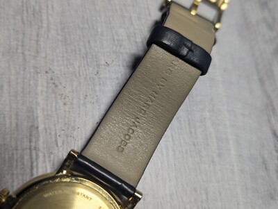 Marc by Marc Jacobs Gold Tone with Black Strap Logo Dial Watch Marc By Marc Jacobs | Accessories | Marc By Marc Jacobs  main image 2