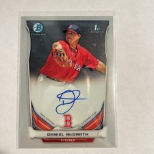 2014 Bowman Prospect Chrome Daniel McGrath #BCAP-DM Auto Boston Red Sox