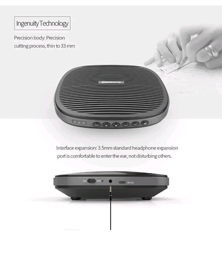 White Noise Machine Sound Sleep Aid Therapy Helper 20 Relaxing Sounds