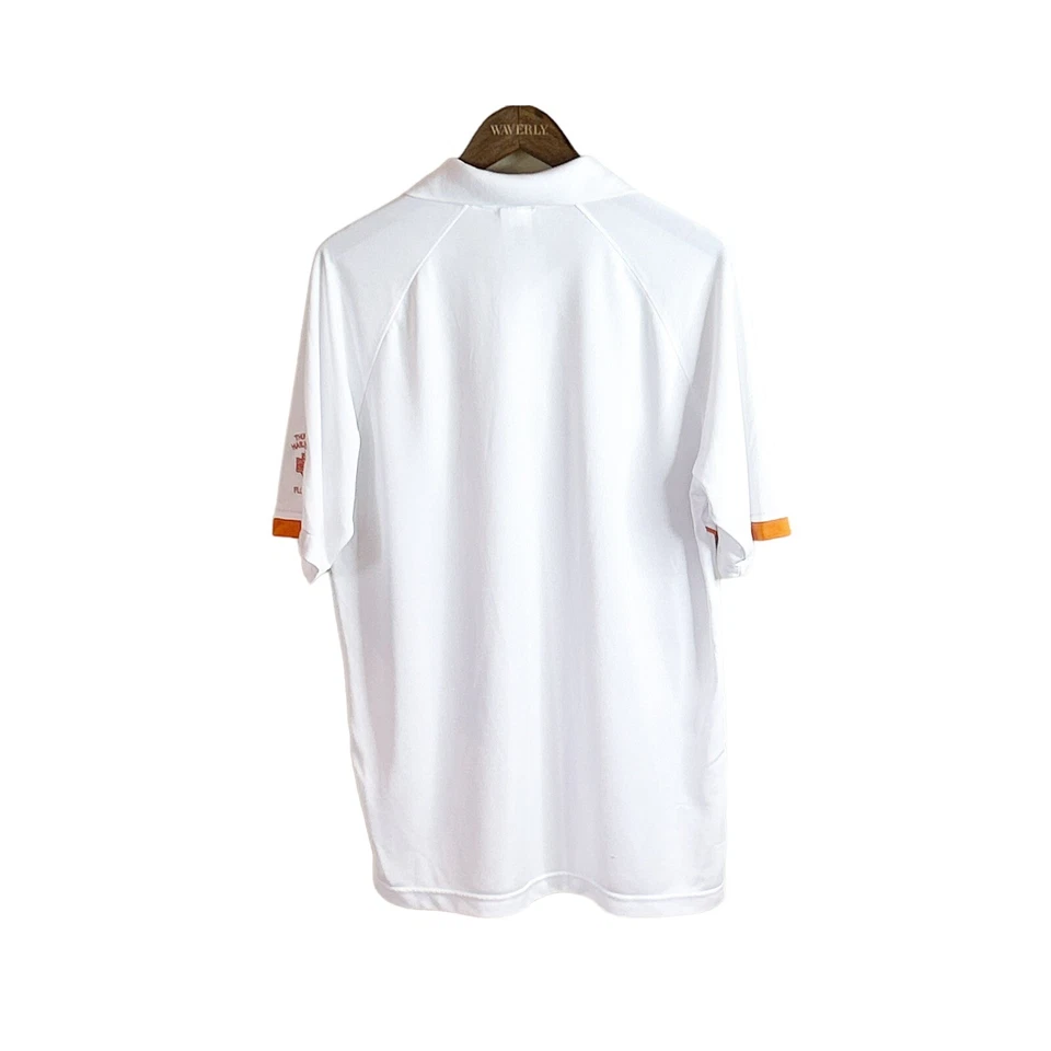 Polo Harley Davidson Blanco/Naranja Pura Sangre Florence Kentucky Talla Lg Usado en Excelente Condición Foto 2 de 4