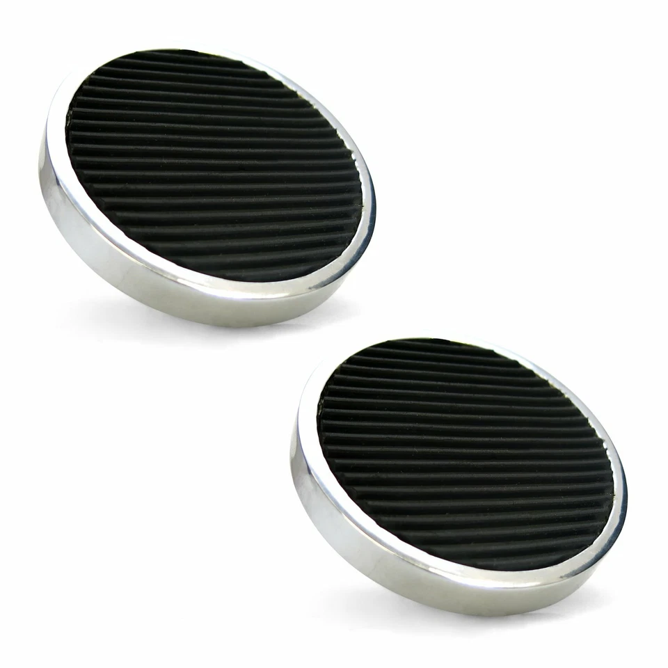 Round Billet Brake and Clutch Pedals american shifter ASCPEDAC004P muscle truck - Image 2 of 4