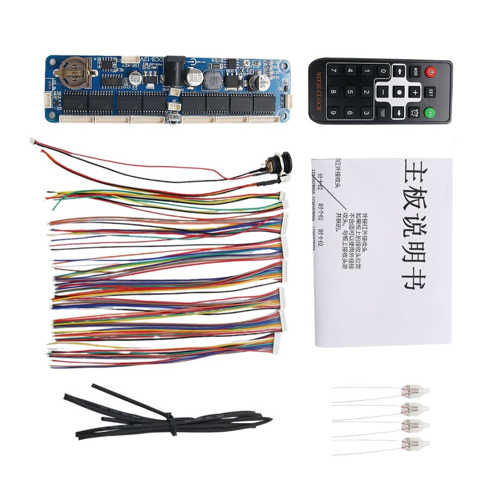 HOT 6-Digit Nixie Tube Clock Board Uniserval DIY Kit for in12 in14 in18 qs30-1