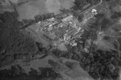 Waterside Paper Mill and adjacent sewage works Disley 1925 England OLD PHOTO