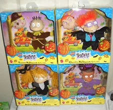 #10173 RARE NRFB Vintage Mattel Nickelodeon Set of 4 Rugrats Halloween Dolls
