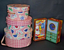 Muffy Vanderbear 1998 Club Gift Trunk w/Clock  Set of 3 Nesting Hat Boxes 1994