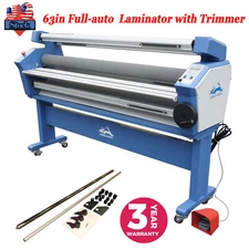63in Automatic Wide Format Cold Laminator Machine with Heat Assisted and Trimmer