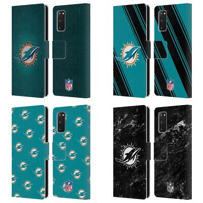 OFFIZIELLE NFL MIAMI DOLPHINS ARTWORK BRIEFTASCHE HUELLE FÜR SAMSUNG HANDYS 1
