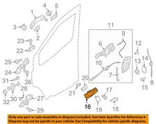 FORD OEM 15-19 Transit-150 Front Door Lock Hardware-Handle, Inside BK2Z6122601AA