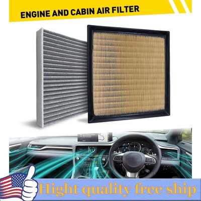 ENGINE & CARBON CABIN AIR FILTER FOR 2016-2022 LEXUS RX350 2018-2022 RX350L W