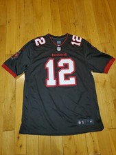 New 2020 Nike Tom Brady Gray TAMPA BAY BUCCANEERS Men NFL Team Replica JERSEY L