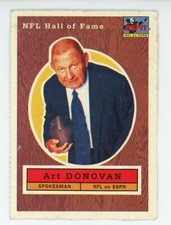 1995 ESPN NFL Announcers Ad Cards #70 Art Donovan VG-EX