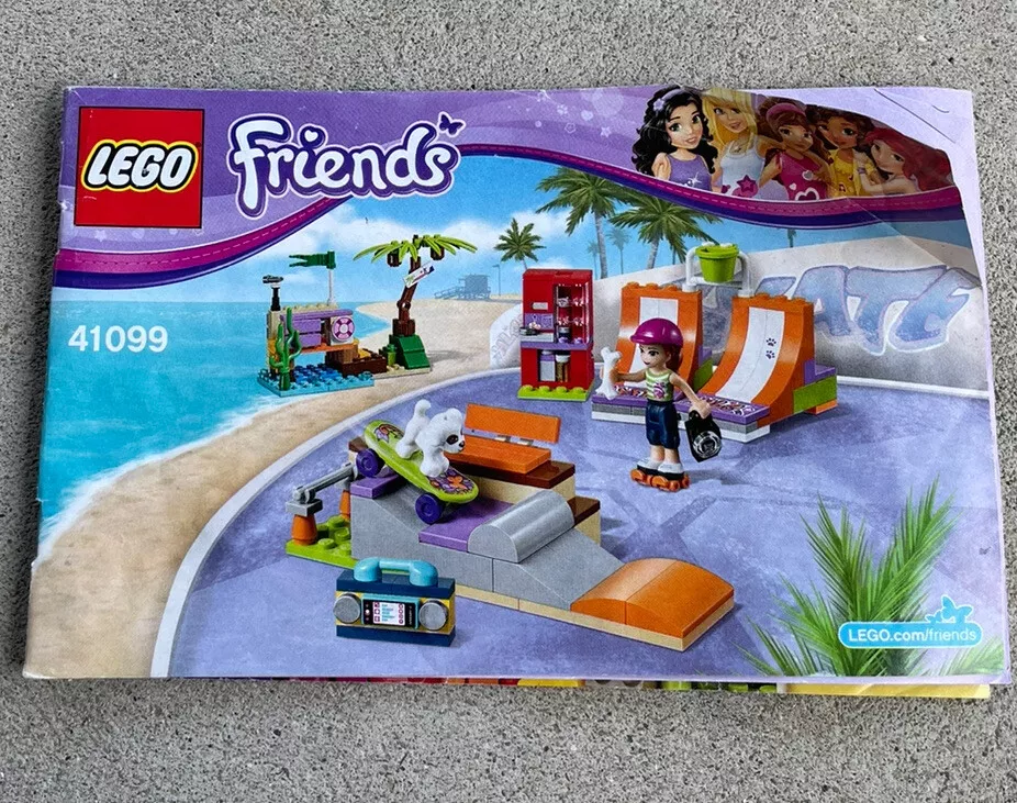 LEGO Friends 41099 Heartlake Skate Park Instruction Manual Booklet