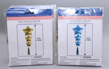 45" Star Shaped Foil Balloon Blow Air inflate Party Decoration - You Choose