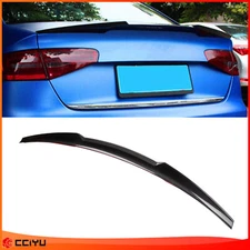 For 2013-2016 Audi A4 Sedan Lip Style Carbon Fiber Trunk Spoiler
