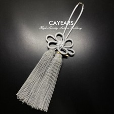 1pcs Jdm Cayears Produce Silvery Jp Fusa Kiku Knot For Car Propitious Ornaments 1pcs Jdm Cayears Produce Silvery Jp Fusa Kiku Knot For Car Propitious Ornaments
