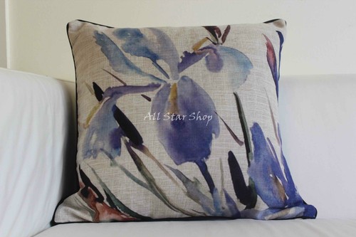 Double Side Art Deco Vintage Flower Set Home Linen CUSHION COVER PILLOW CASE 20" - Picture 3 of 13