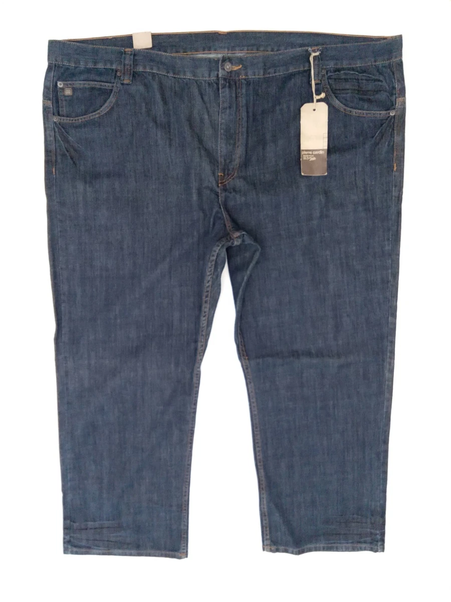 Mens Pierre Cardin Web Belted Denim Jeans Straight Leg Regular Fit Pants Black e Mens Pierre Cardin Web Belted Denim Jeans Straight Leg Regular Fit Pants Black e