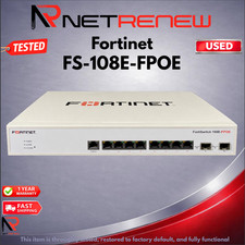 Fortinet FS-108E-FPOE FortiSwitch 8-Port Ethernet Switch