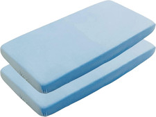Image of 2 X Cot Bed Fitted Sheets 100% Cotton Very Soft (70 X 140 Cm)