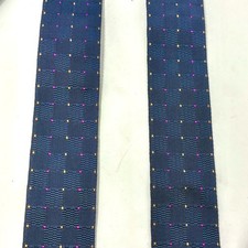 Pelican USA Suspenders Braces Navy Blue Y-Back Button Brown Leather Brass Dots