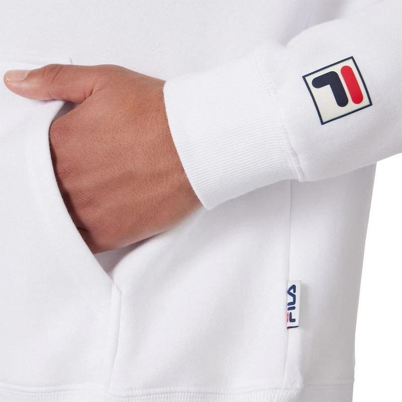 Fila Pickleball Hoodie Unisex White Graphic Logo Spellout Performance Tennis - Image 4 of 4