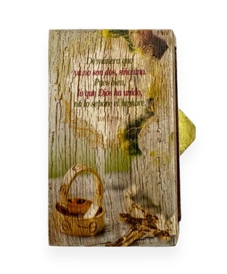 Mi Boda Alhajero Wood Chest Mini Box Religious Gift Rosary Trinket Keepsake New