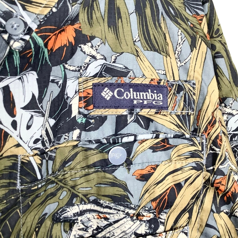 Columbia Star Wars Outer Rim Collection PFG Short Sleeve Button Down Shirt Large - Image 2 of 4