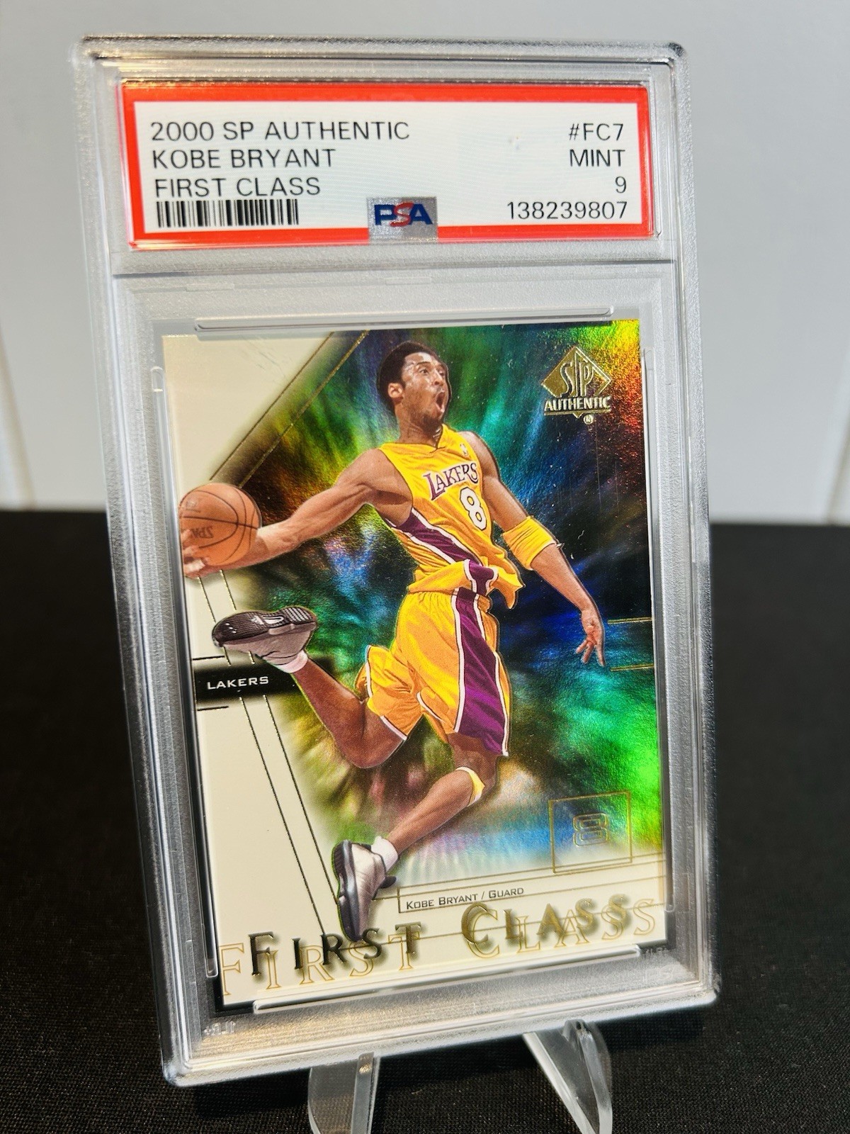 🔥2000 SP Authentic First Class #FC7 Kobe Bryant PSA 9 view 3
