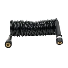 VIAIR Coil Air Hose 30 Ft 1/4 Quick Connect Braided PU 200 PSI Compressor Line