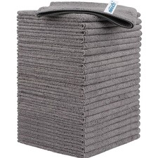 Microfiber Cleaning Cloths 24 Pack Lint Free Scratch Free Absorbent Reusable
