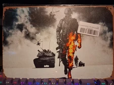 Battlefeild Bad Company 2 Tin Metal Wall Sign, Game Room. Man Cave Decor 8x12...