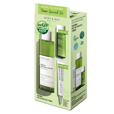 [MARY & MAY] Vegan Cica Teatree AHA PHA Blemish Toner Special Set - 1set