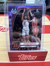 2025 Topps Bowman Chrome Basketball Dylan  Harper 1st Bowman #22 Purple Wave TK