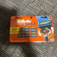 Image of Gillette Fusion5 ProGlide Men's Razor Blade Refills | 12 Count |Brand New Sealed