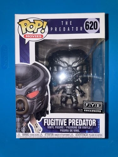 Funko Pop Movies The Predator FUGITIVE FYE Black Chrome Exclusive Figure 620 MIB