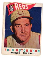 1960 Topps - #219 Fred Hutchinson