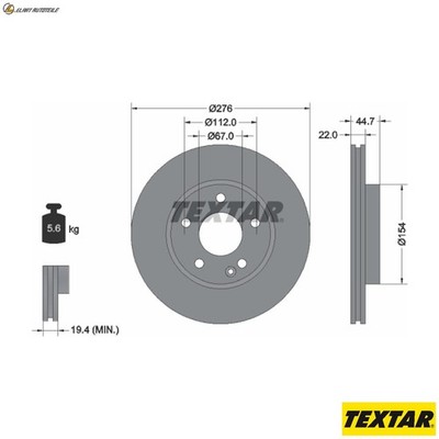 2x BREMSSCHEIBE 92131903 FÜR MERCEDES-BENZ B-CLASS/Sports/Tourer A-CLASS 1.7L