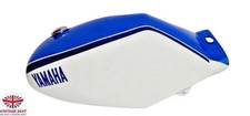 Fit For Yamaha Rz350 31k YPVS Blue And White Painted Steel Tank+Taps +Cap