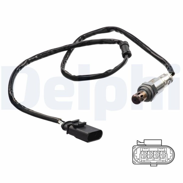 Lambdasonde Sensor Abgassteuerung Delphi ES21215-12B1 FüR Skoda Fabia 3 NJ3 NJ5-image
