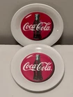Vintage 1997 COCA-COLA Plates GIBSON Salad Dessert Plate Set of 4