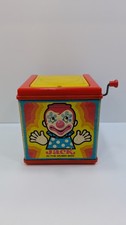 Vintage 1976 Mattel Jack In The Music Box Toy Works Classic Clown
