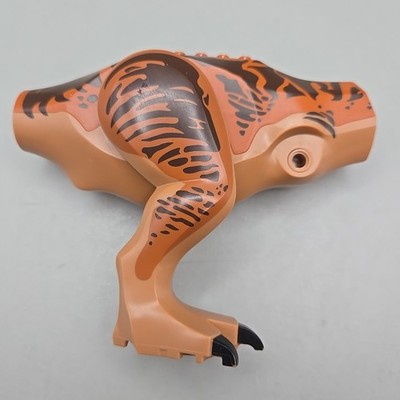 Authentic Lego Orange & Brown Dinosaur T-Rex Torso 439J8 & Right