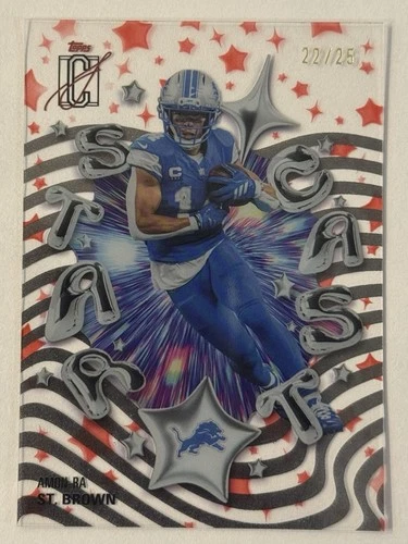 2025 Topps Signature Amon-Ra St. Brown Red (RAW)