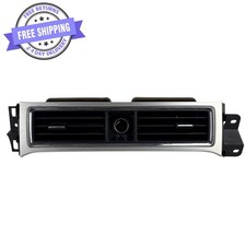 2010-2014 Ford Mustang Center Dash Air Vents Heat Ac Trim Silver Oem