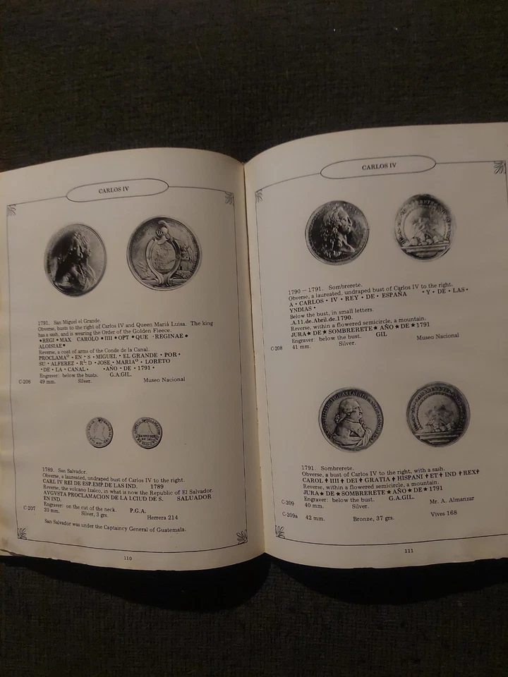 Book Medals of Mexico (green) Vol 1, Medals of the Spanish Kings, Frank W. Grove - Image 4 of 4