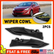 2pc Corner Windshield Wiper Cowl Cover For 2011-16 Hyundai Elantra 861533x000 A